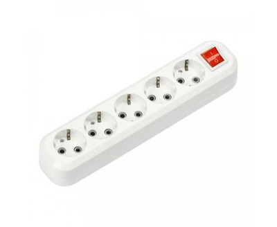 Колодка пятиместная с выключателем и заземлением УЗВ-5-GRAND 5250 IN HOME