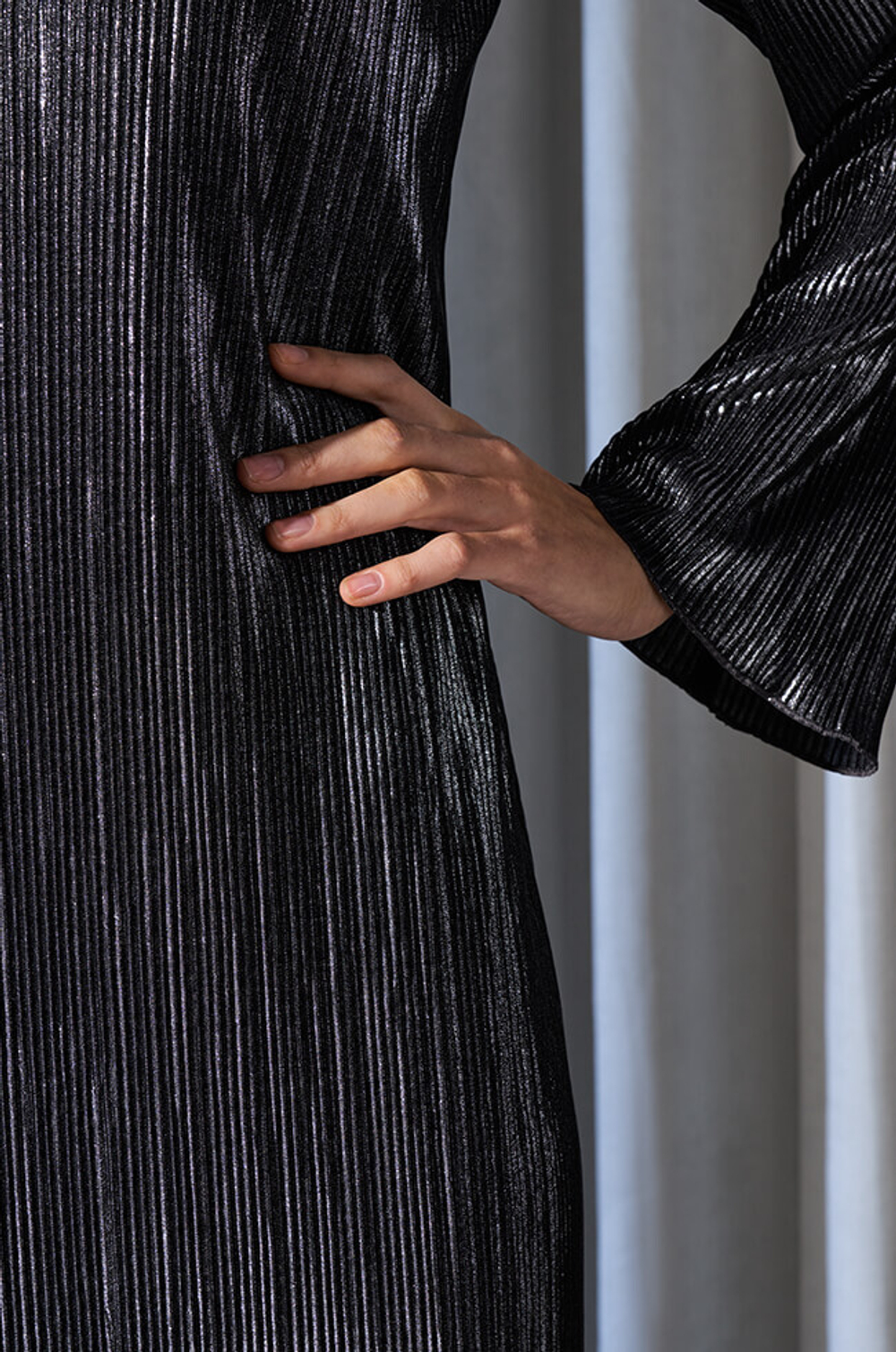 51510 Платье женское (серебристо-черный)