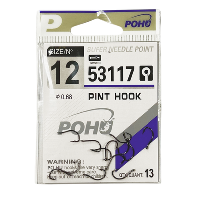 Крючки рыболовные POHU 53117 №12 (УП/10шт)