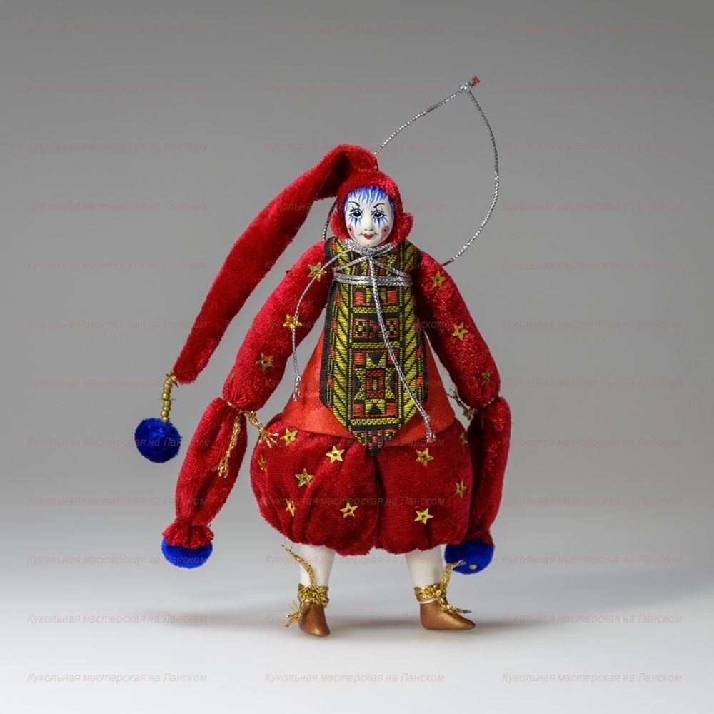 Ёлочная игрушка Клоун Звездочёт