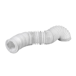 Воздуховод вентиляционый пластик, d125 мм, гофрированный, 3 м, Эвент, PVC flex, FV125-3