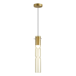 5059/5LA PENDANT ODL24 385 золотой/янтарный/металл/стекло Подвес LED 5W 3000K SCROW
