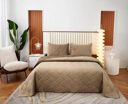 Покрывало 160x220 Sofi De MarkO Армандо песочное