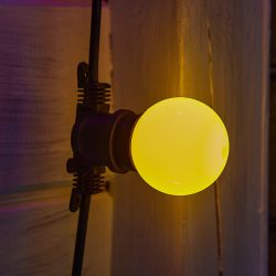 UDL-K121 10-E27-5M 5C IP65 BLACK BELT-LIGHT Гирлянда Белт-лайт. 5 м + 1.5м сетевой шнур. 10 патронов E27. шаг 50см. 5 заглушек. Чёрная. TM Uniel.