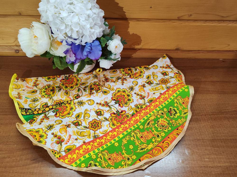 Полотенце кухонное, круглое, 2 шт, вафельное полотно