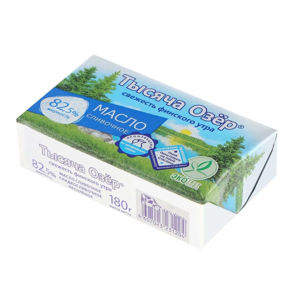 Масло ТЫСЯЧА ОЗЕР слив. 82,5% 180г