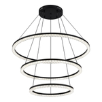 SL1018.403.03 Светильник подвесной ST-Luce черный/прозрачный LED 3*130W 4000K EUCLIDICS