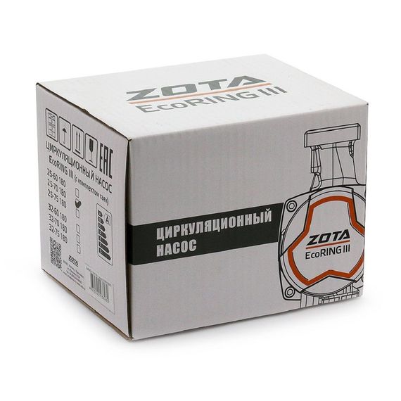 Насос циркуляционный ZOTA EcoRING III Q3,2 25/6-180 гайки 37555