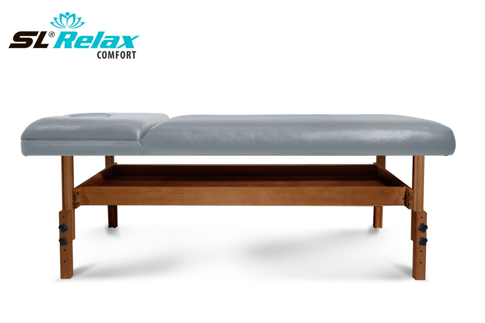 Массажный стол Relax Comfort серая кожа фото №3