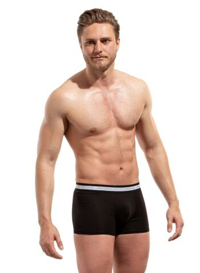 Мужские боксеры с резинкой в полоску (Размер: XXL) (Цвет: черный)