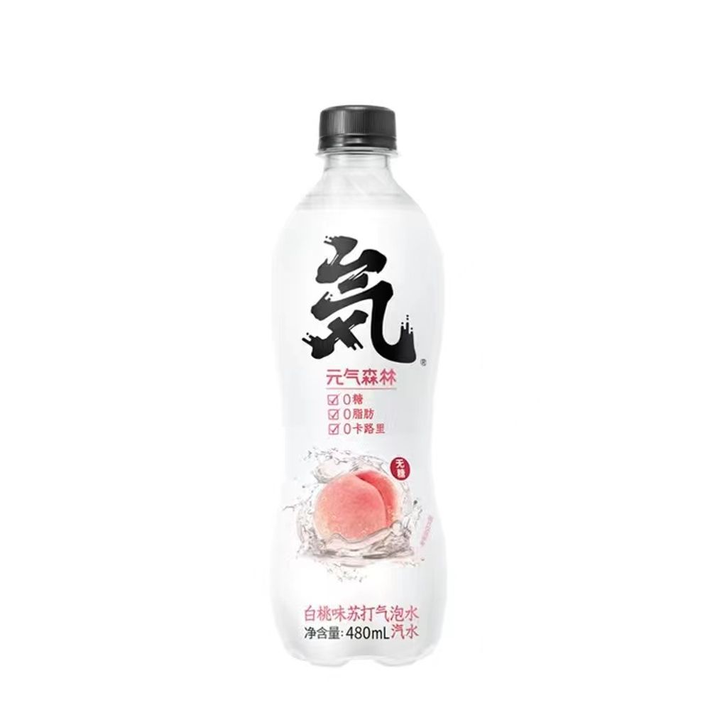 Газированная вода со вкусом персика Yuanqisenlin 480мл