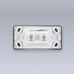 Розетка врезная мебельная "Eleganz" MINI 250в, 10А, черный цвет, мини розетка 81x41x28мм., 1 шт.