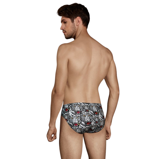 Мужские трусы брифы серые с принтом Doreanse 1337