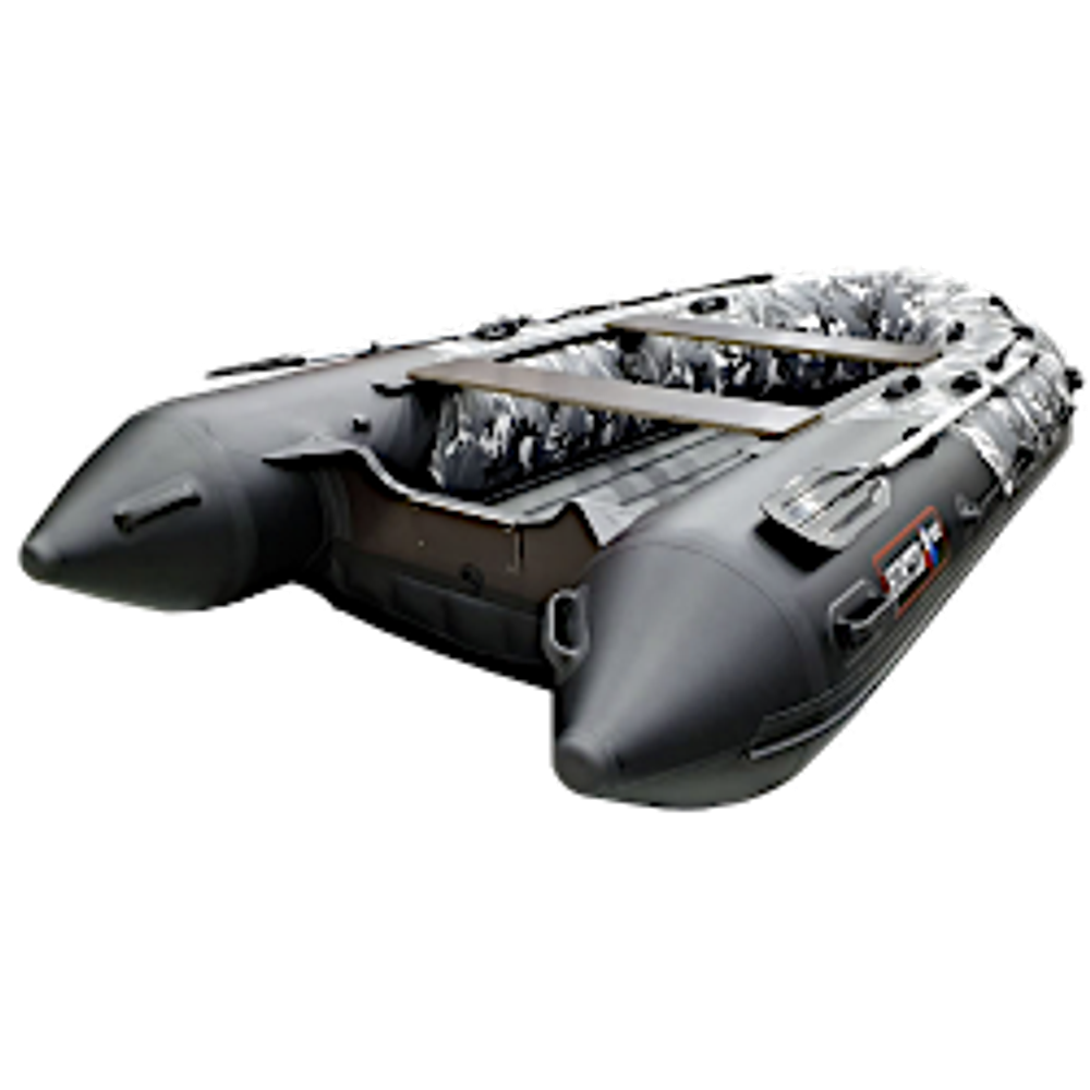 Лодка ПВХ Hunterboat Хантер Про 350Pro Серый КМФ
