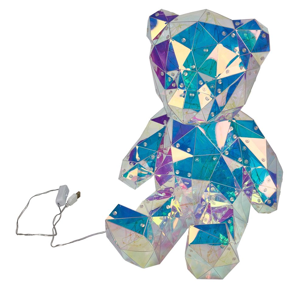 ULD-R504 USB-RGB BEAR Светильник декоративный Мишка. с USB проводом. 80 светодиодов. RGB свет. Цвет корпуса радужный. TM Uniel