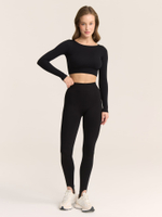 Бесшовные легинсы с высокой посадкой со штрипками