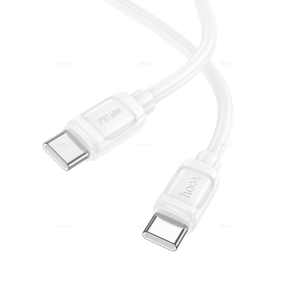 Кабель Type-C на Type-C 60W Hoco X115 (white) (Краснодар склад)