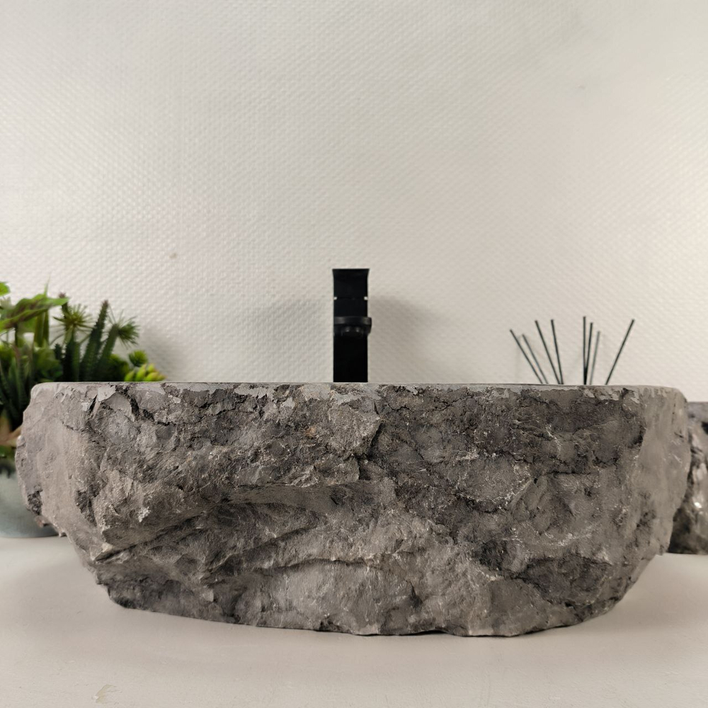 Раковина из мрамора Erozy Grey EM-65088 50*41*16 0887