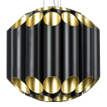 720447 Люстра SIENA 44х40W G9 ЧЕРНЫЙ/ЗОЛОТО