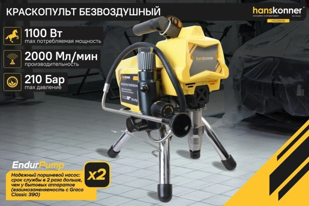 Агрегат окрасочный HANSKONNER HSG9663B поршневой