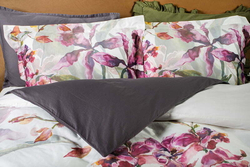 Постельное белье 1.5 спальное Decoflux Orchids Modern/White