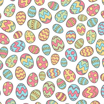 принт с крашеными яйцами к Пасхе