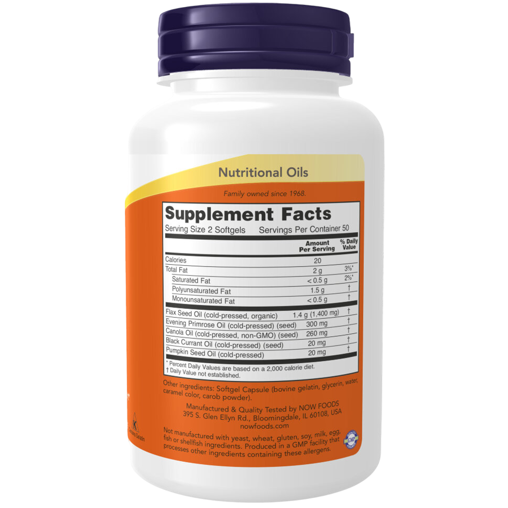 Now Foods Omega 3-6-9 100 softgels, Омега 3-6-9