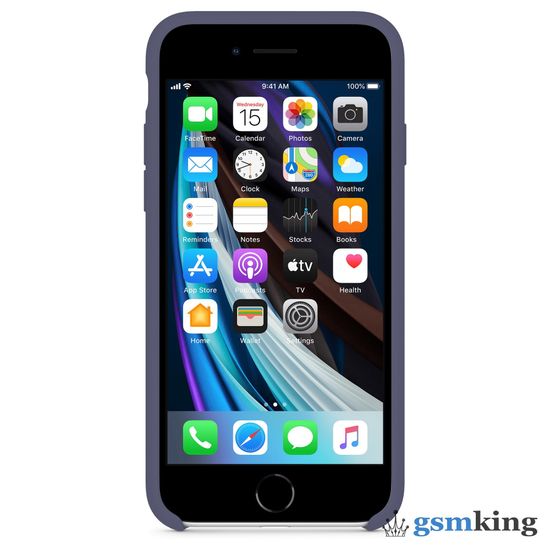Silicone Case iPhone 7 | 8 | SE 2020 | 2022 Lavender Gray «Тёмная лаванда»
