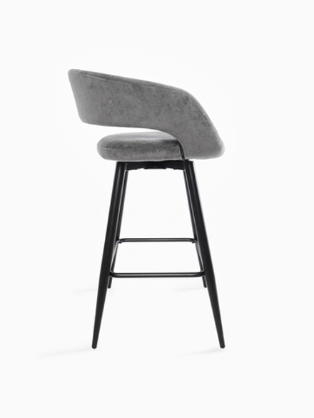 Стул полубарный МАМАДОМА Барни Р 700, Черный/Antracite Lux b28