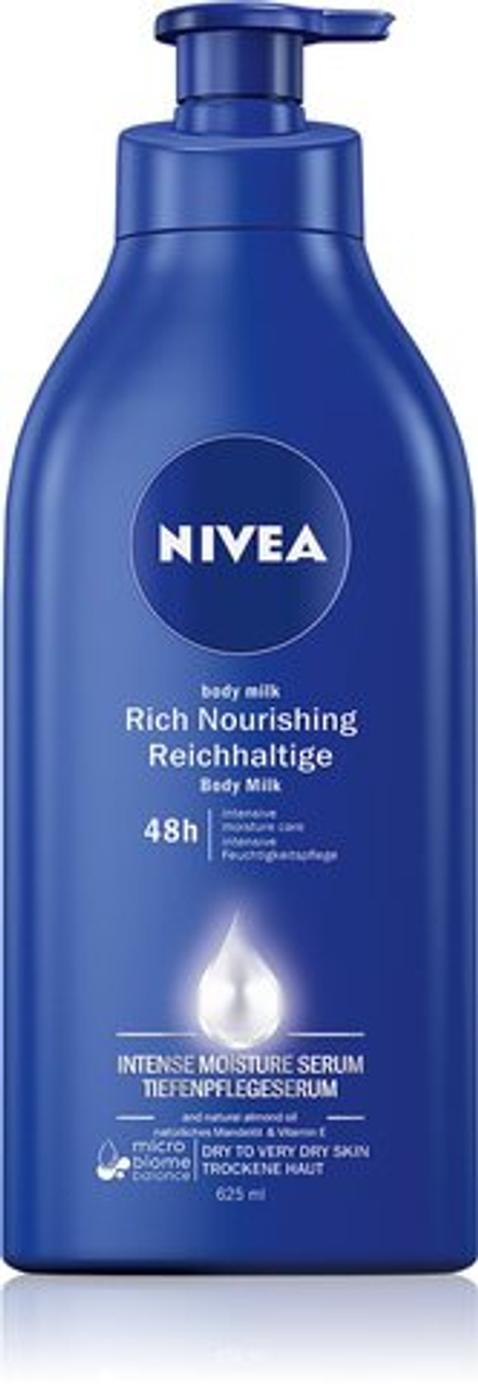 Nivea Body Milk - питательное молочко для тела /   625  ml  / GTIN 4005808779543