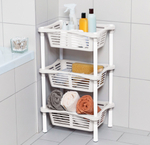 Этажерка с корзинками Krita 3-х секционная LM, слоновая кость