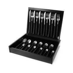 Набор столовых приборов на 6 персон 24 предмета Cutipol Noor matte в подарочной упаковке