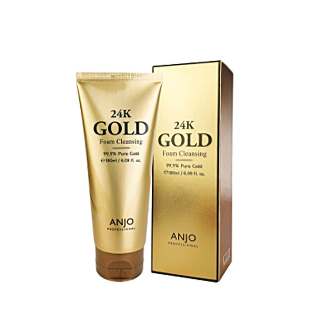 Пенка для умывания с биозолотом ANJО Professional 24K Gold foam cleansing, 100 мл.