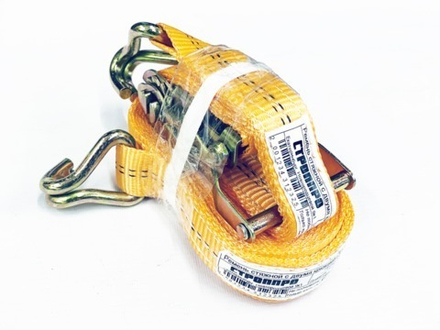 Ремень стяжной с крюками 35мм (3т. 3м) оранжевый