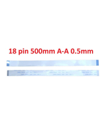 Шлейф FFC 18-pin Шаг 0.5mm Длина 50cm Прямой A-A AWM 20624 80C 60V VW-1