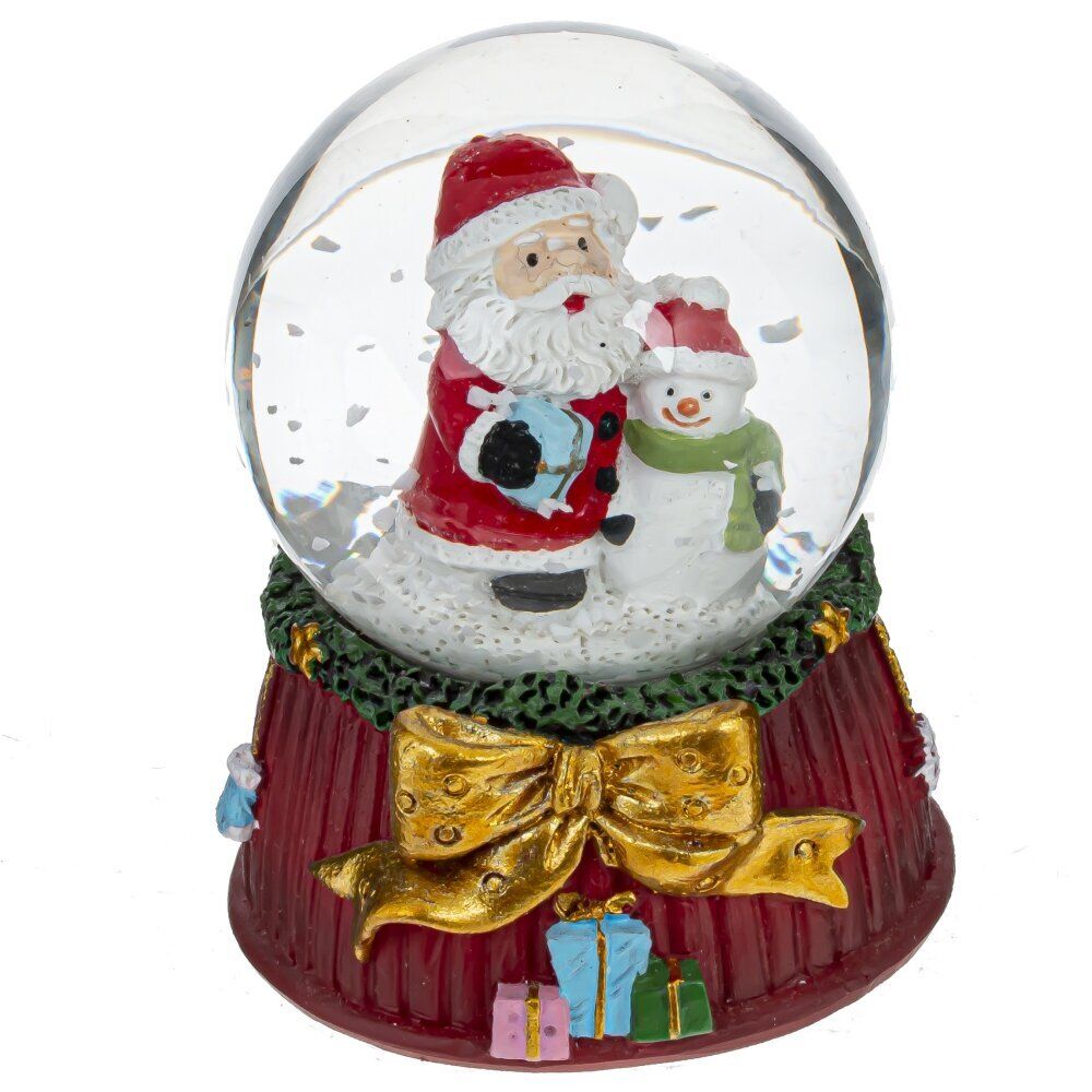 GAEM Фигурка декор в стекл шаре "Дед Мороз", D 4.5 см, L5 W5 H6 см, 4в.