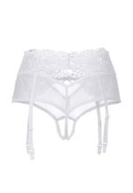 Эротические трусики-пояс Erolanta Lingerie Collection с высокой посадкой белые (46-48)