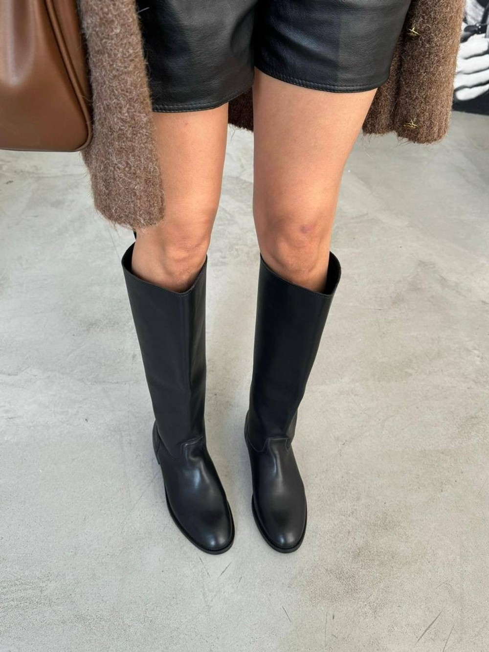 Сапоги из натуральной кожи