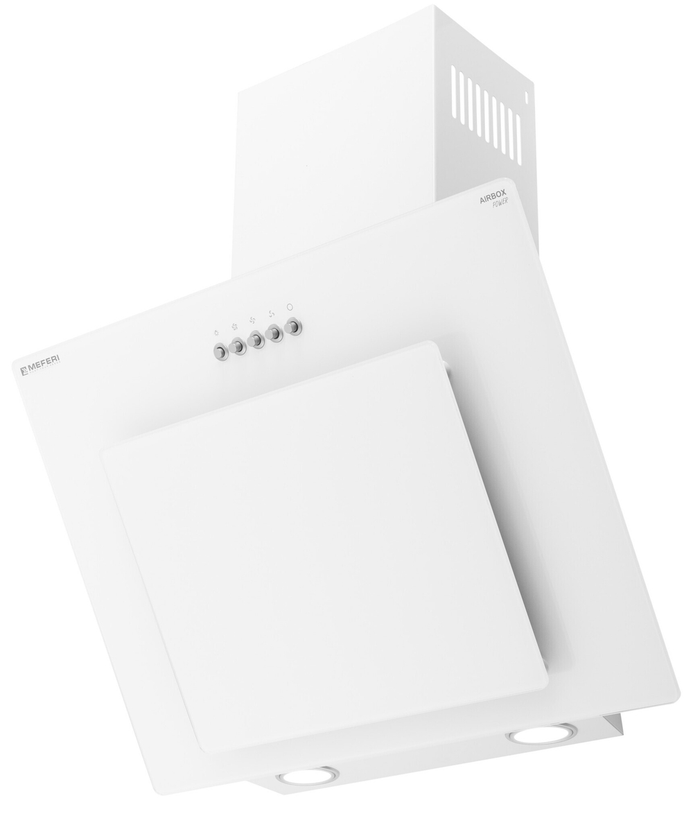 Наклонная пристенная вытяжка Meferi AIRBOX60WH POWER фото 2