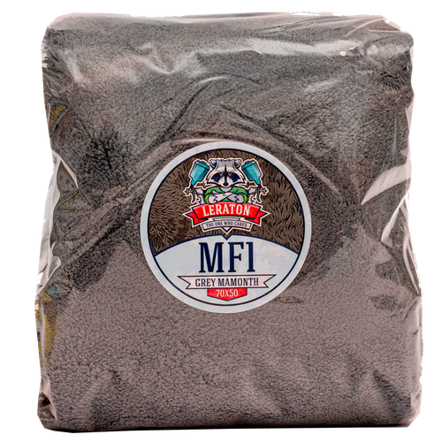 LERATON GREY MAMONTH MF1 70x50 Плюшевая микрофибра для сушки 1300 гр/м2
