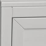 Dipriz Комод дизайнерский Карлос из сосны, 3 ящика, 75х35х90 см, белый воск