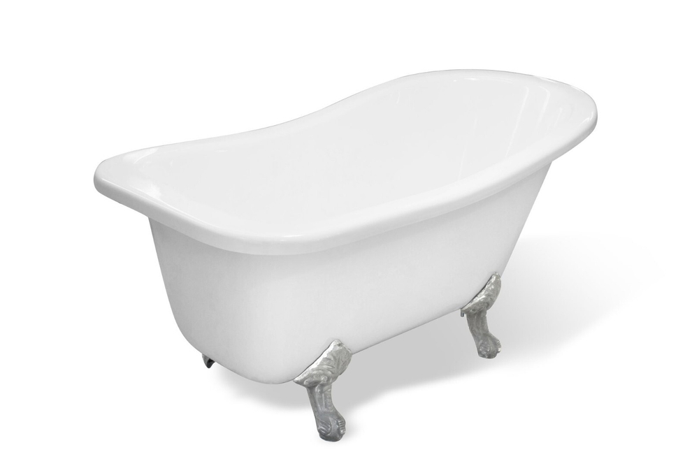 Ванна из литьевого мрамора Эстет Царская 150х73 белая, ФР-00001653