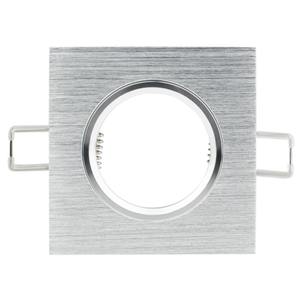 KL57 SL Светильник ЭРА литой алюминевый MR16,12V/220V, 50W серебро | Алюминиевые встраиваемые светильники