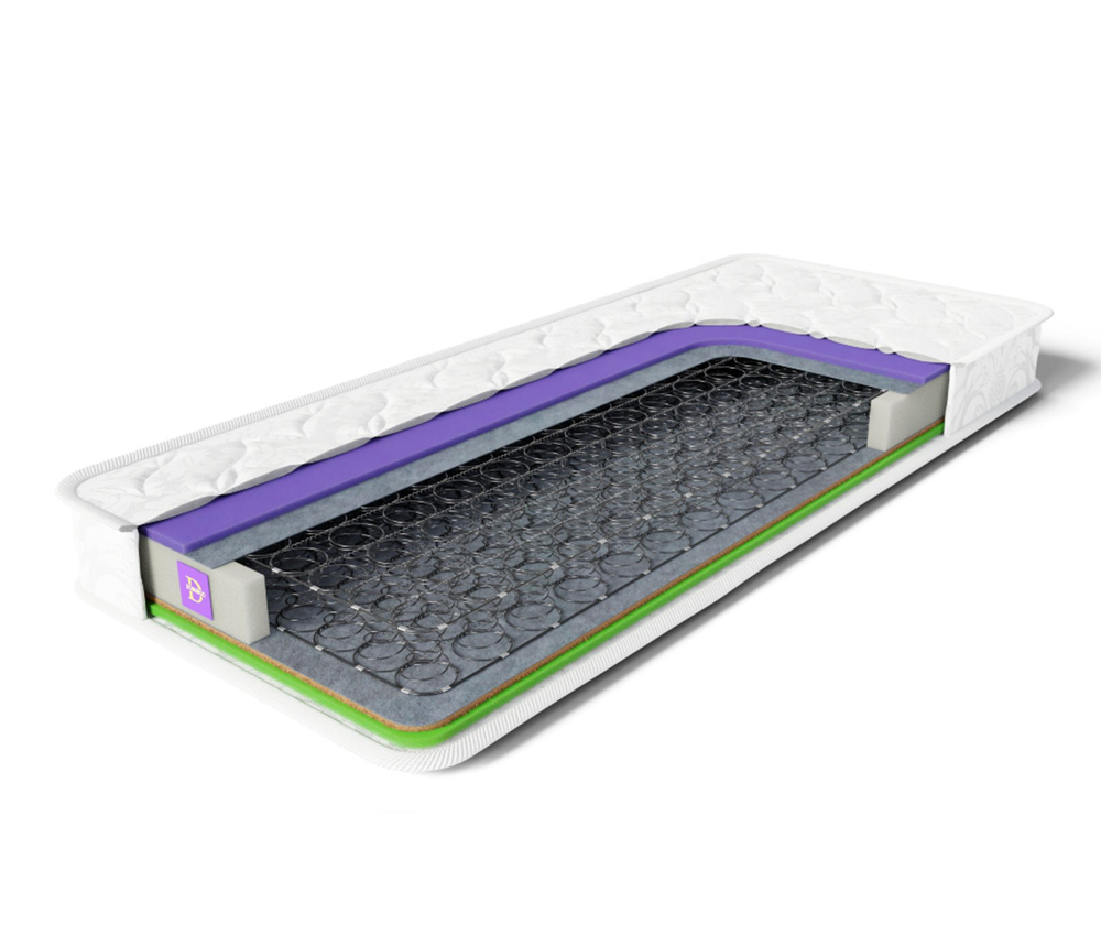 Матрас BABY 600*1200 Классический детский матрас на основе пружинного блока Боннель. Чехол (жаккард)