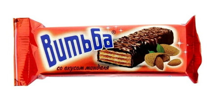 Вафельный батончик "Витьба" с миндалем 35г. Витьба