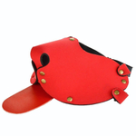 Красная неопреновая маска Дог (Цвет: красный)
