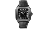 CARTIER SANTOS DE Automatic Mechanical Movement Men"s Watches Watch 39.8mm Black Dial Stainless Steel Case