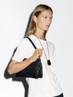 Massimo Dutti Футболка с коротким рукавом из 100% хлопка, белый