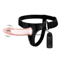 Мужской вибрострапон 15,5см на ремнях Baile Ultra Passionate Harness BW-022050