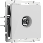 ТВ-розетка оконечная (белый акрил) W1183041